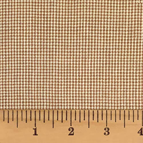 Nutmeg Brown Cotton Plaid Fabric - Sold by Yard