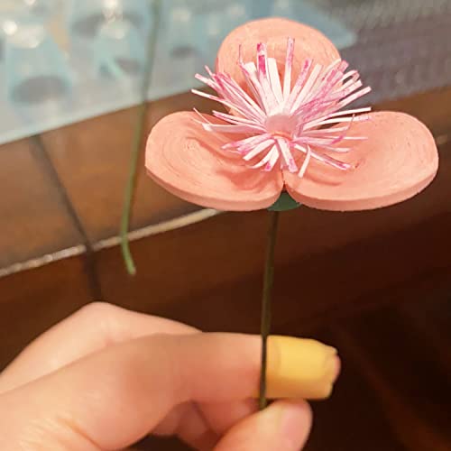 HONBAY 50PCS 16 Gauge 14.2inch Floral Stem Dark Brown Paper Wrapped Wire