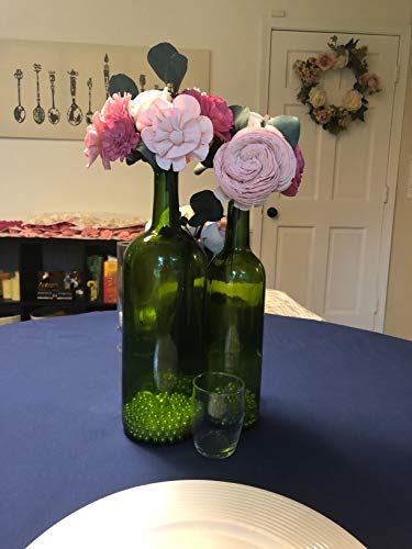 HONBAY 50PCS 16 Gauge 14.2inch Floral Stem Dark Brown Paper Wrapped Wire