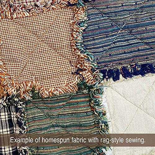 Nutmeg Brown Cotton Plaid Fabric - Sold by Yard