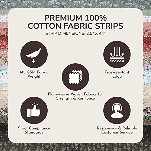 Tinyspool & Co. Assorted Jelly Roll Fabric Strips