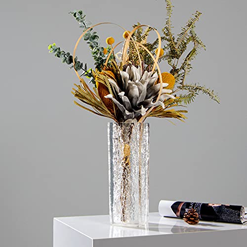 HONBAY 50PCS 16 Gauge 14.2inch Floral Stem Dark Brown Paper Wrapped Wire