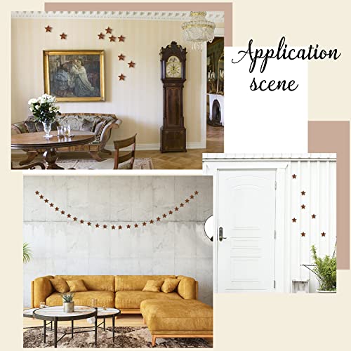 30PCS 2 Inch Metal Barn Stars for Crafts