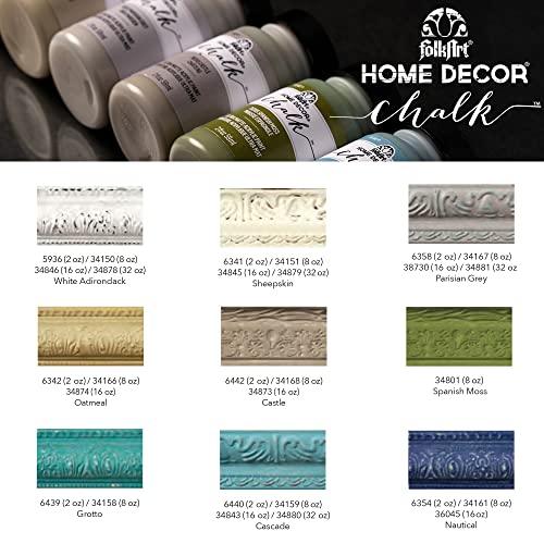 Ultra Matte Chalk Finish Acrylic Paint Set, 2 oz