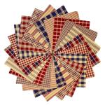 American Heritage Charm Pack: 40+ Red Blue Squares