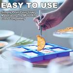 LERYKIN 3 Pack Silicone Soap Molds - 6 Cavities