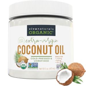 Viva Naturals Organic Cold-Pressed Coconut Oil 16 oz