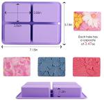 Silicone Flower Pattern Soap Molds for DIY Crafts