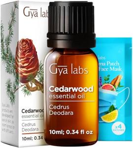 Gya Labs Cedarwood Essential Oil for Aromatherapy