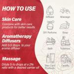 Organic Rose Essential Oil for Diffuser and Massage - 10ML