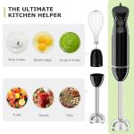 Bonsenkitchen Handheld Immersion Blender with Beaker