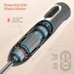 Electric Hand Blender with Turbo Mode, 500 Watt