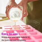 Walfos 3-Pack Silicone Soap Molds - Rectangle