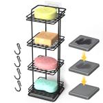 4-Tier Soap Holder with Diatomite Mat