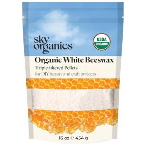 Sky Organics Organic White Beeswax for DIY Crafts