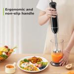Bonsenkitchen Immersion Blender with Stainless Steel Blades