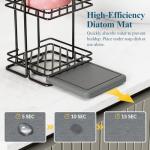 4-Tier Soap Holder with Diatomite Mat