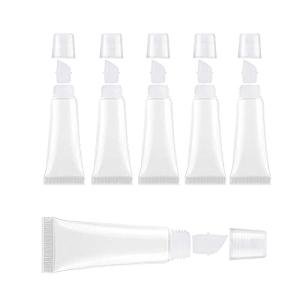 6pcs Clear Refillable Lip Gloss Tubes 8ml