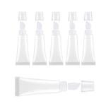 6pcs Clear Refillable Lip Gloss Tubes 8ml