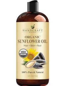 Organic Cold-Pressed Sunflower Oil for Skin & Hair