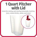BPA-Free 1 Quart Mixing Pitcher with Lid