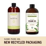Organic Unrefined Sesame Oil for Massage & Body