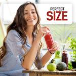 Reusable 12oz Juice Bottles with Caps - 6 Pack