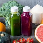 Reusable 12oz Juice Bottles with Caps - 6 Pack