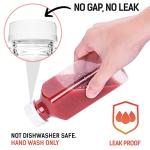 Reusable 12oz Juice Bottles with Caps - 6 Pack