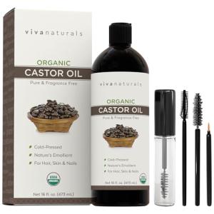 Organic Cold-Pressed Castor Oil for Hair & Skin