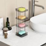 4-Tier Soap Holder with Diatomite Mat