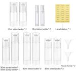 12 Pack Airless Pump Bottles for Cosmetics