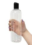 16 oz Clear Squeeze Bottles with Caps - Pack of 2