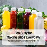 Reusable 12oz Juice Bottles with Caps - 6 Pack