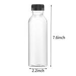 Clear Plastic Juice Bottles with Tamper Proof Lids