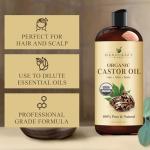 Organic Castor Oil 16 Fl Oz - Pure and Natural