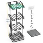 4-Tier Soap Holder with Diatomite Mat