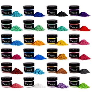 Premium Pearlescent Mica Powder Art Set - 24 Jars