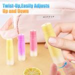 50 Empty Twist-Up Lip Balm Tubes for DIY