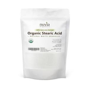 Nuvia Organics Stearic Acid - USDA Certified, 16oz