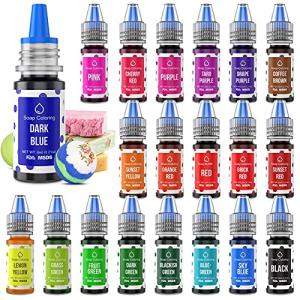 20 Vibrant Bath Bomb Soap Dye Colors