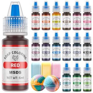 16 Colors Bath Bomb Soap Dye - Safe & Vibrant