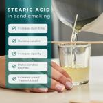 Stearic Acid for Soap, Candle, and Lotion Making