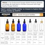 4 Pack Amber Glass Dropper Bottles with Funnels