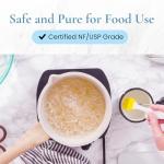 SAAQIN Food Grade Stearic Acid Flakes 1 lb