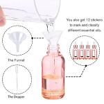 4 Pack 1oz Rose Glass Dropper Bottles