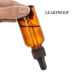 4 Pack Amber Glass Dropper Bottles with Funnels