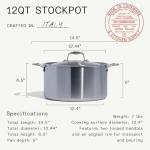 12 Quart Stainless Steel Stock Pot with Lid