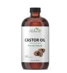Milania Organic Castor Oil - 16oz Glass Bottle