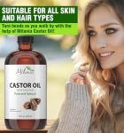 Milania Organic Castor Oil - 16oz Glass Bottle